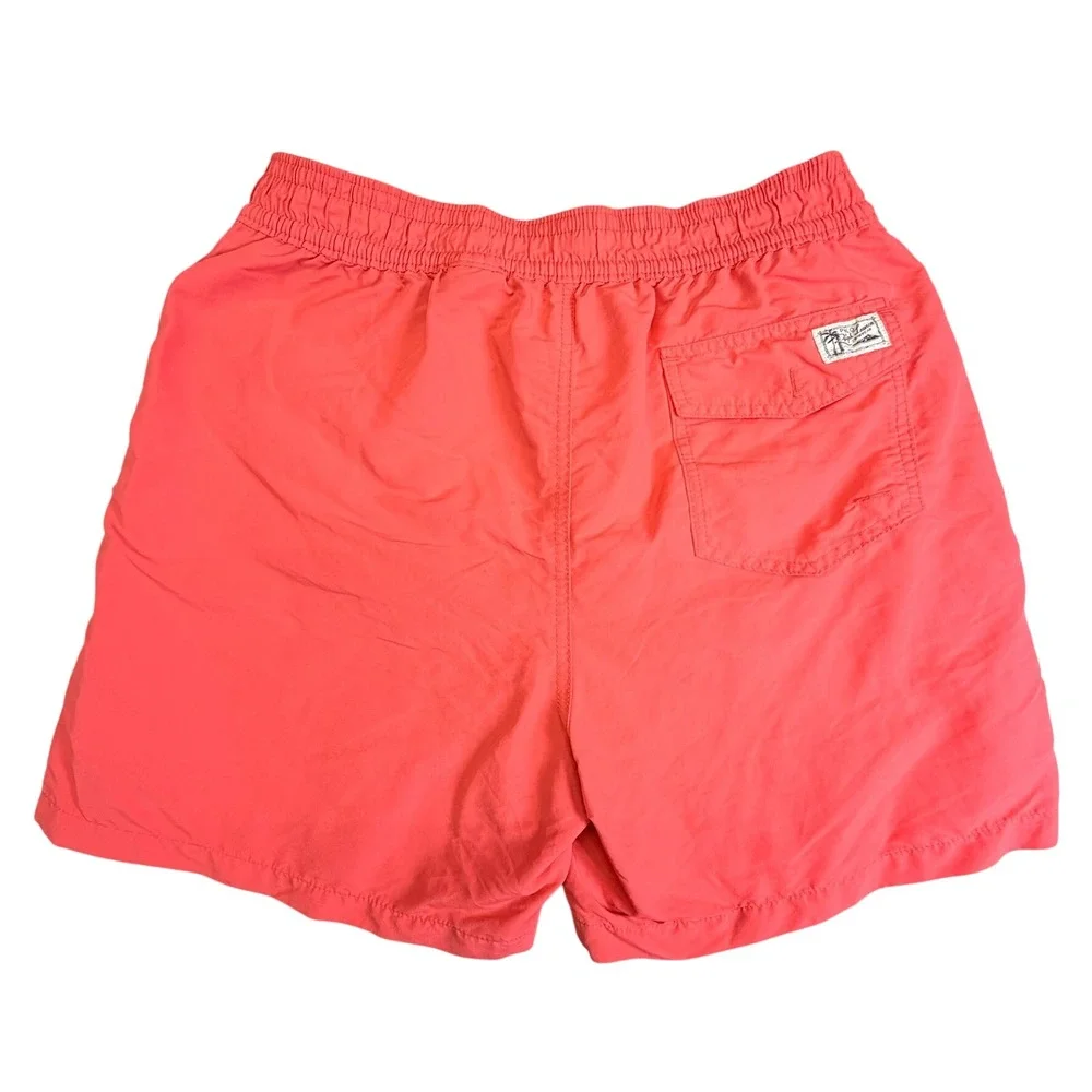 Polo Ralph Lauren‎ Swim Trunks Mens Medium Red Coral Pony Logo 710777751006